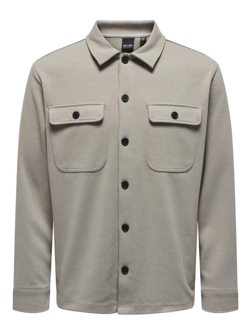 ONLY & SONS Langarmhemd »ONSNEWKODYL OVERSHIRT SWEAT NOOS« von Only & Sons