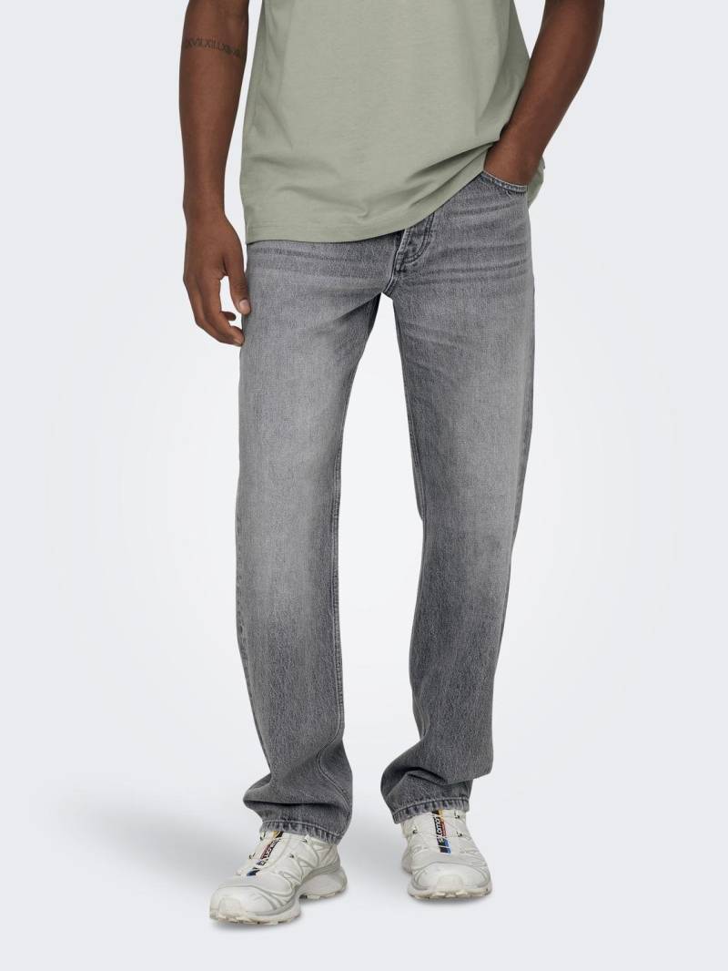 ONLY & SONS Loose-fit-Jeans »ONSEDGE STRAIGHT BROMO 0017 DOT DNM NOOS« von Only & Sons