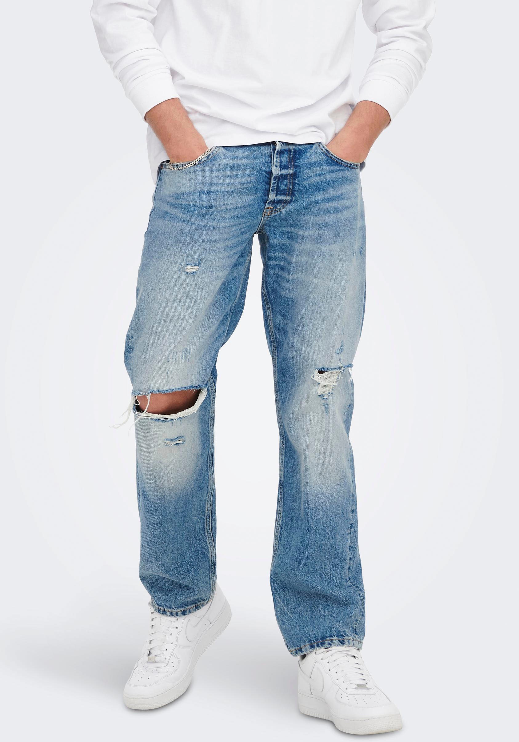 ONLY & SONS Loose-fit-Jeans »ONSEDGE LOOSE« von Only & Sons
