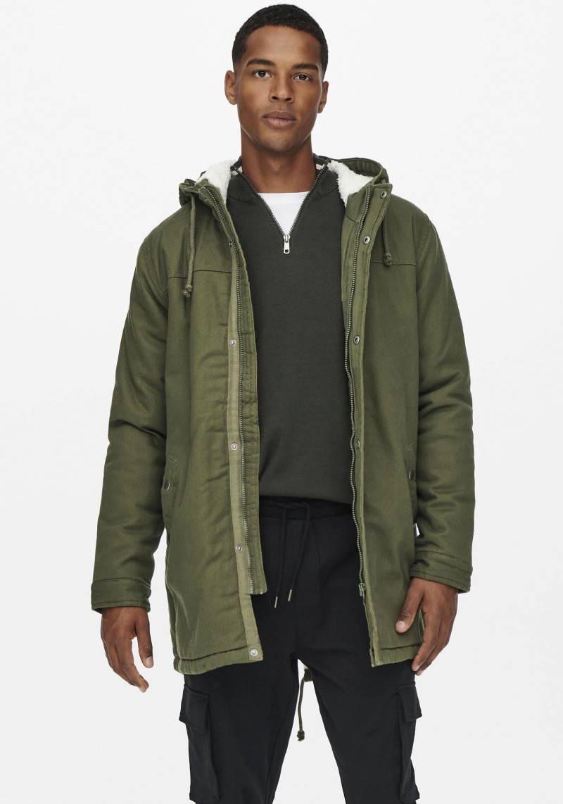 ONLY & SONS Parka »ALEX TEDDY PARKA«, mit Kapuze von Only & Sons