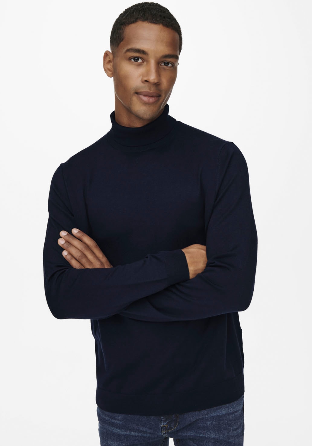 ONLY & SONS Rollkragenpullover »ONSWYLER LIFE REG ROLL NECK KNIT NOOS« von Only & Sons