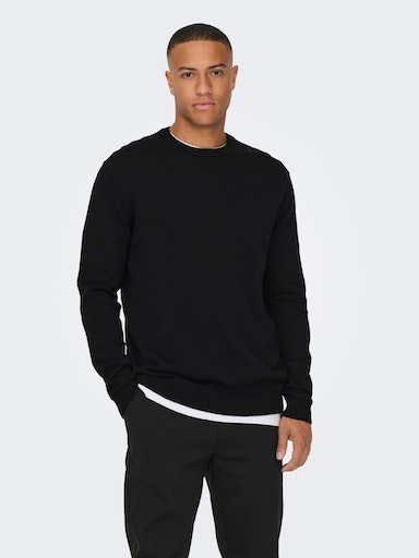 ONLY & SONS Rundhalspullover »ONSALEX 12 SOLID CREW NECK KNIT« von Only & Sons