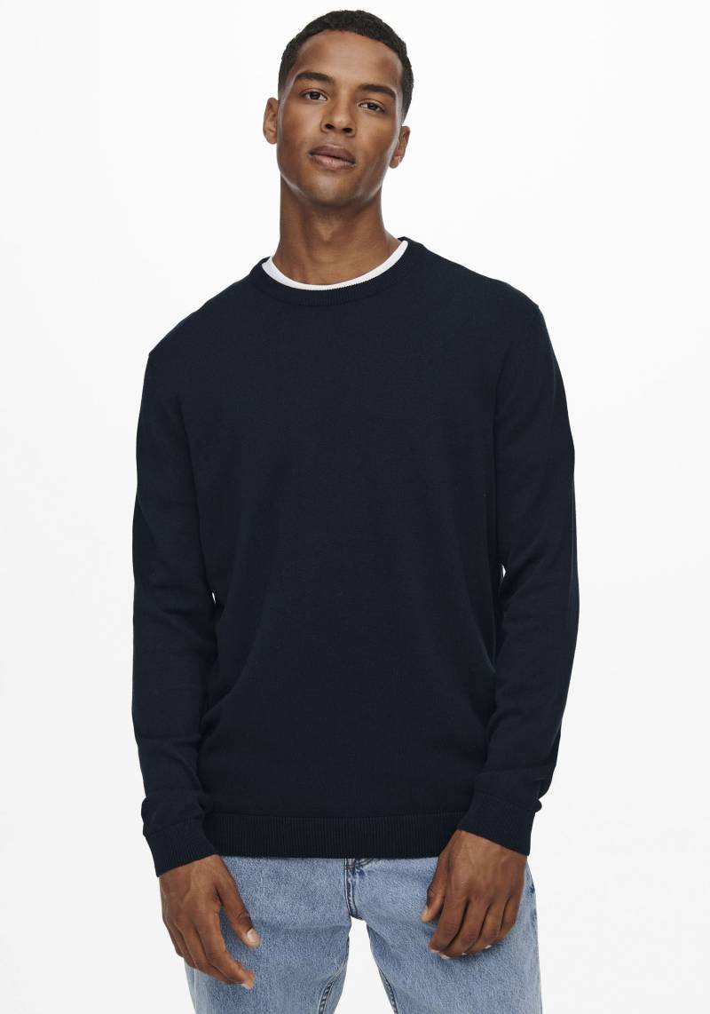 ONLY & SONS Rundhalspullover »ONSALEX 12 SOLID CREW NECK KNIT« von Only & Sons