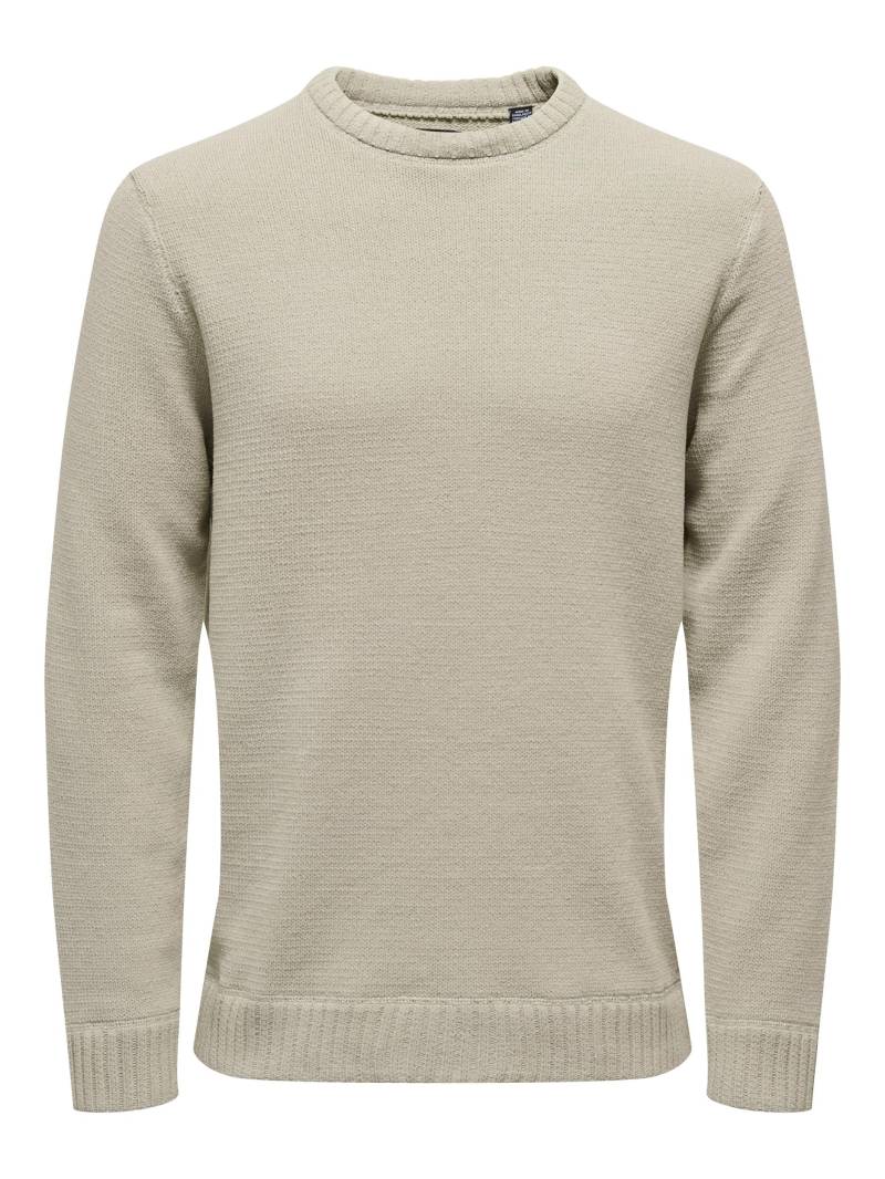 ONLY & SONS Rundhalspullover »ONSESE LIFE REG 7 KNIT NOOS« von Only & Sons