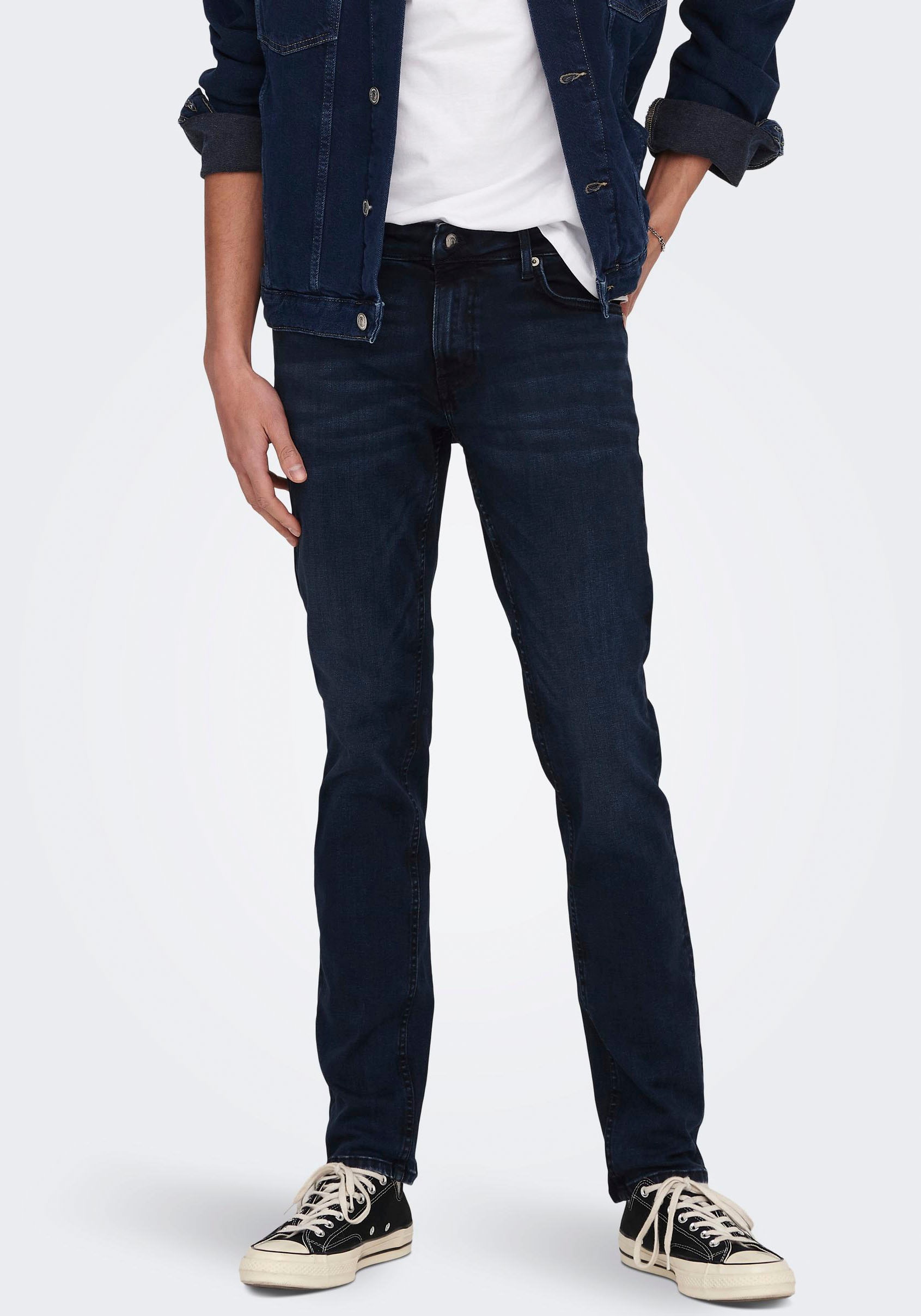 ONLY & SONS Slim-fit-Jeans »OS ONSLOOM SLIM BLUE GREY 40«, mit Destroyed Effekt von Only & Sons