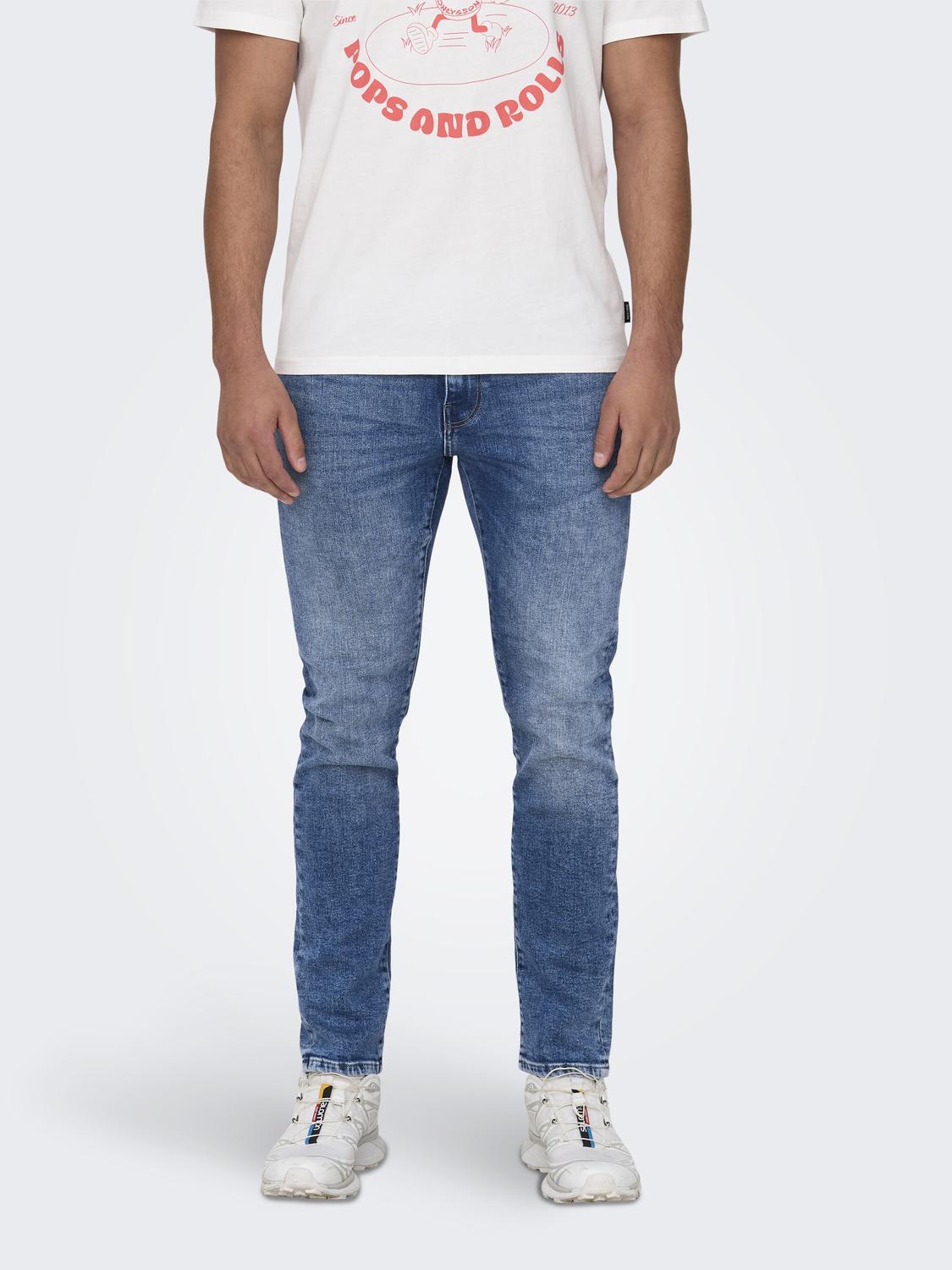 ONLY & SONS Straight-Jeans »ONSWEFT REGULAR WB 0021 TAI DNM NOOS«, im 4-Pocket-Style von Only & Sons