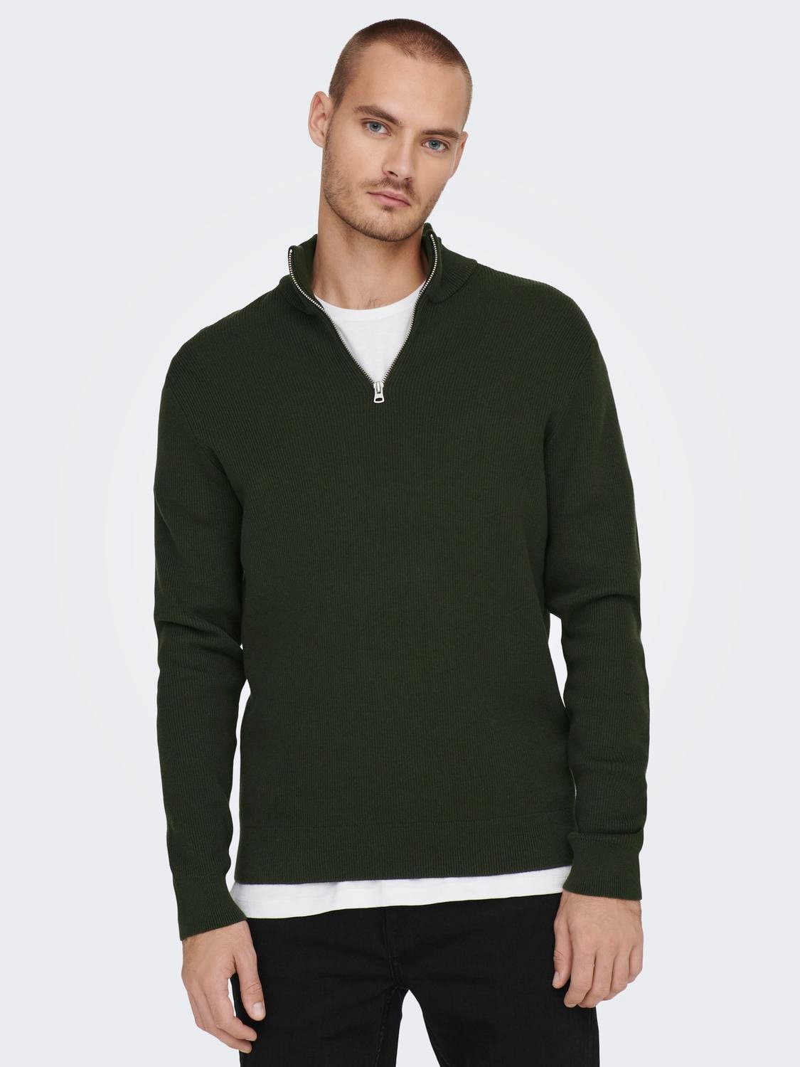 ONLY & SONS Strickpullover »ONSPHIL REG 12 STRUC HALF ZIP KNIT NOOS« ONLY & SONS Strickpullover »ONSPHIL REG 12 STRUC HALF ZIP KNIT NOOS« von Only & Sons