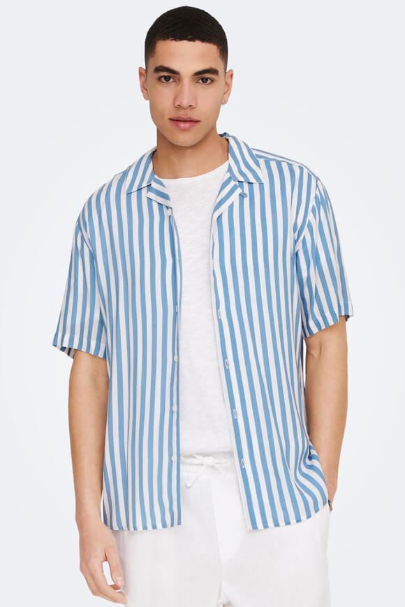 Only & Sons Hemd | Mountain Spring + White | Herren  | L von Only & Sons