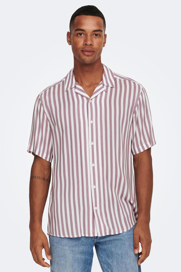 Only & Sons Hemd | Nirvana + White | Herren  | M von Only & Sons