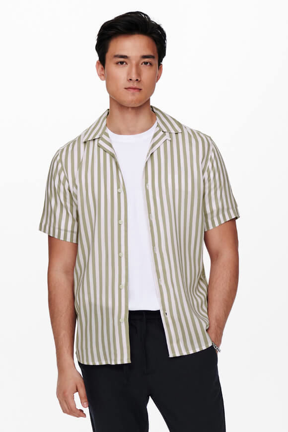 Only & Sons ONSWAYNE Hemd | Chinchilla + White | Herren  | M von Only & Sons