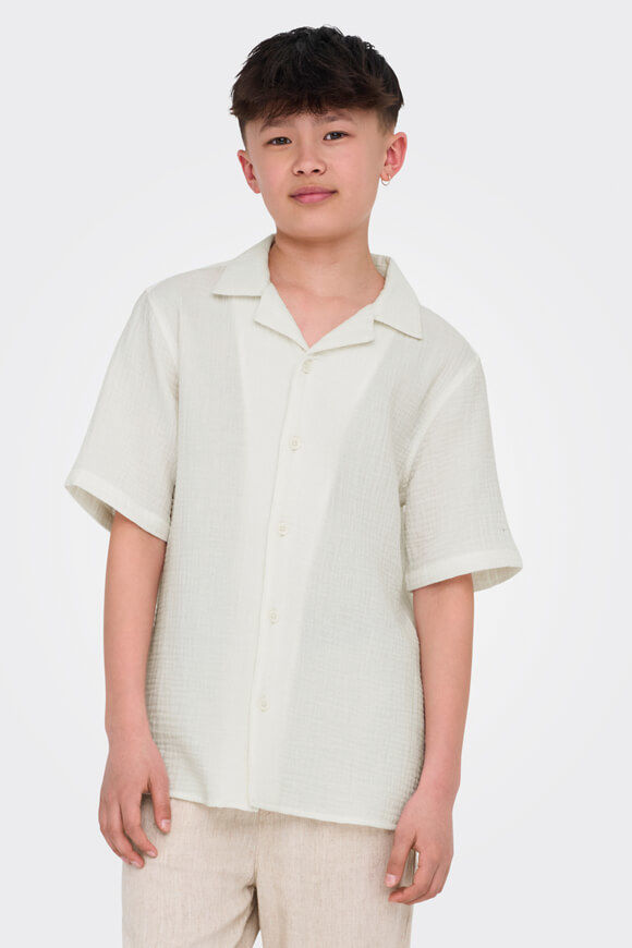 Only & Sons OSJKYLE Musselin-Hemd | Egret | Jungen  | 164 von Only & Sons