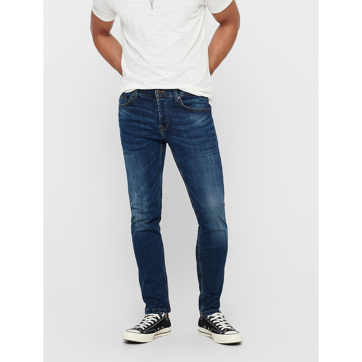 Regular-Jeans Weft, Stretch-Denim von Only & Sons