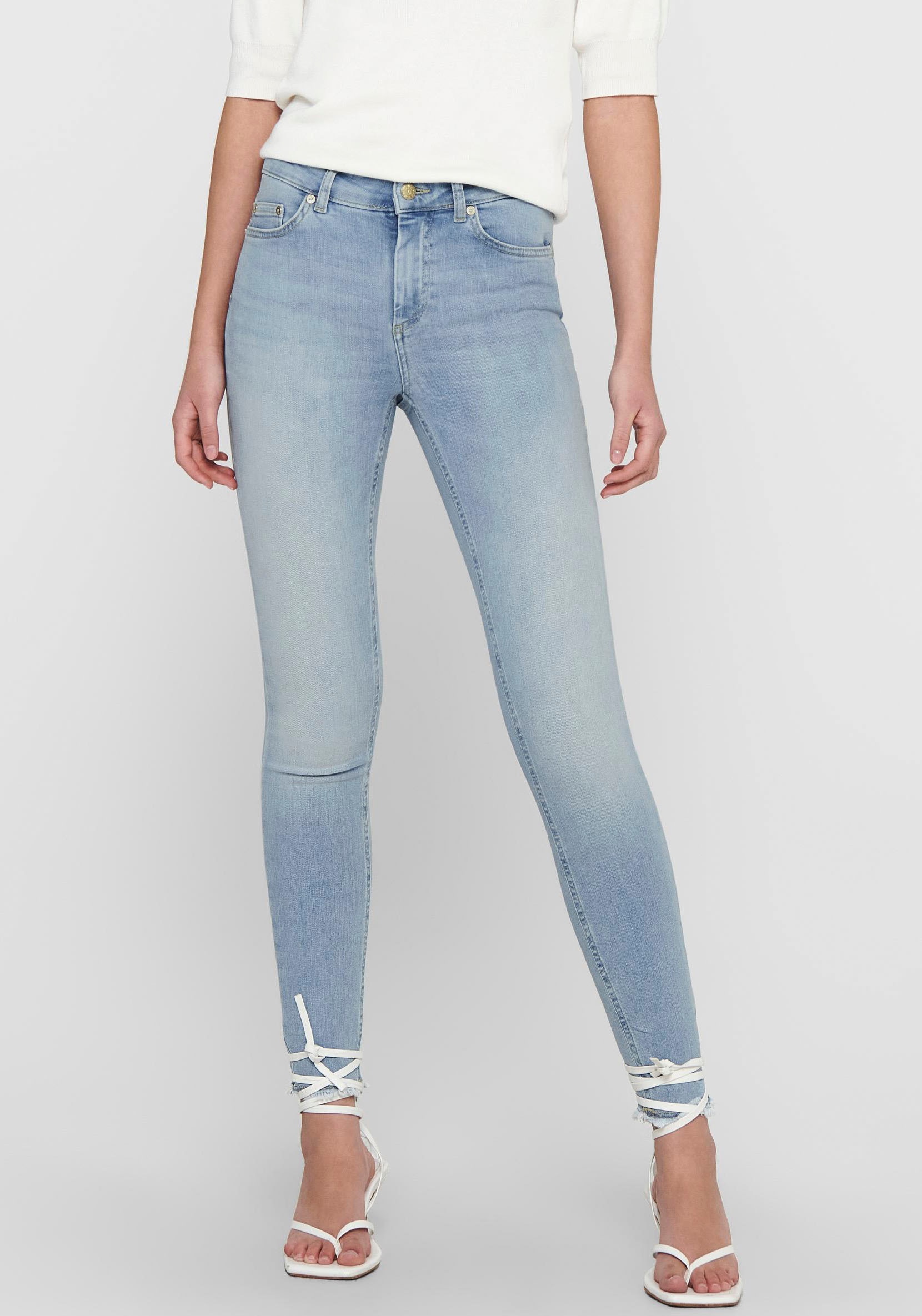 ONLY Ankle-Jeans »ONLBLUSH MID SK ANK RAW« von Only