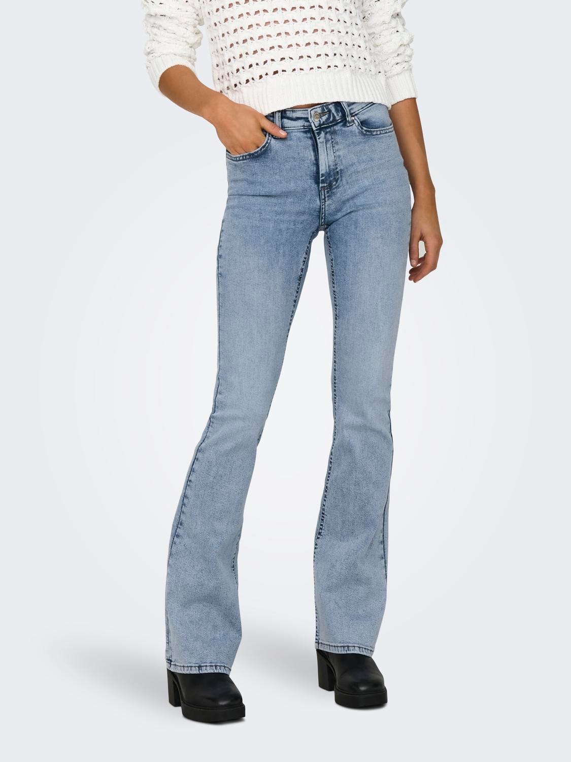ONLY Bootcut-Jeans »ONLBLUSH MID SK FLARED DNM TAI864 NOOS« von Only