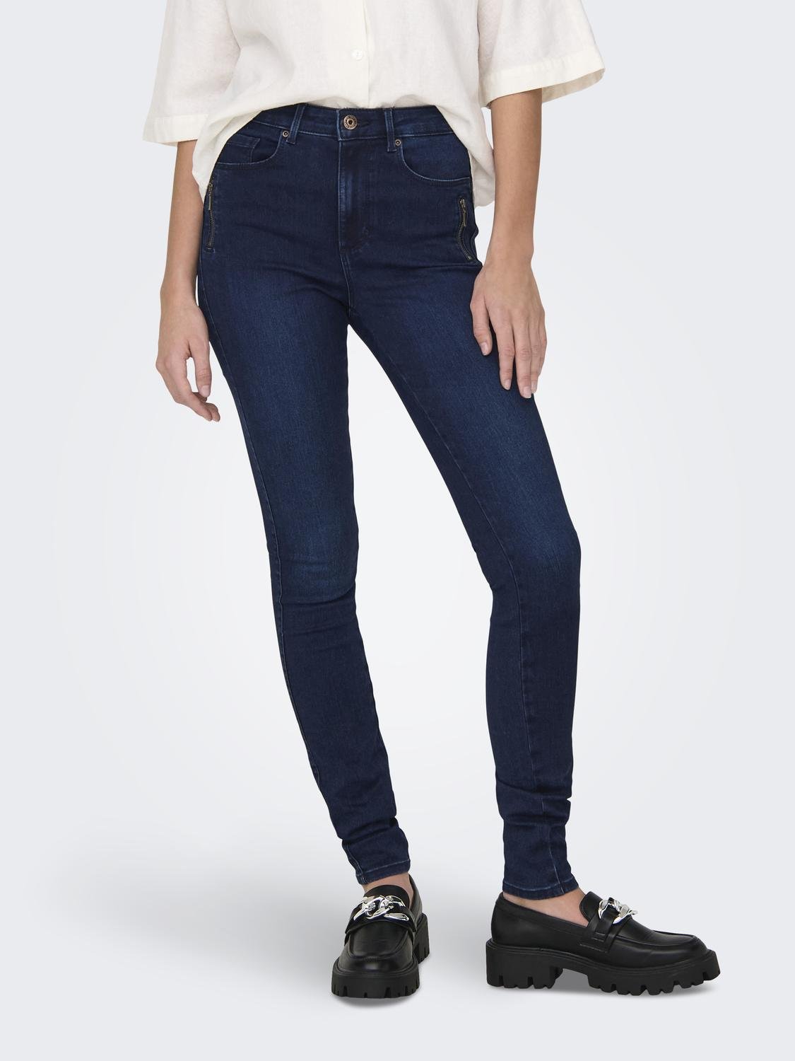 ONLY High-waist-Jeans »ONLROYAL HW SK ZIP POC DNM PIM« ONLY High-waist-Jeans »ONLROYAL HW SK ZIP POC DNM PIM« von Only