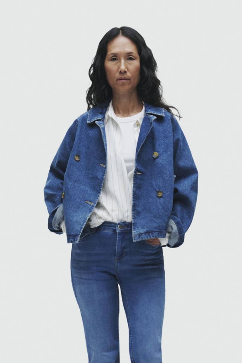 ONLY Jeansjacke »ONLAPRIL SHORT DNM TRENCH AKM« von Only