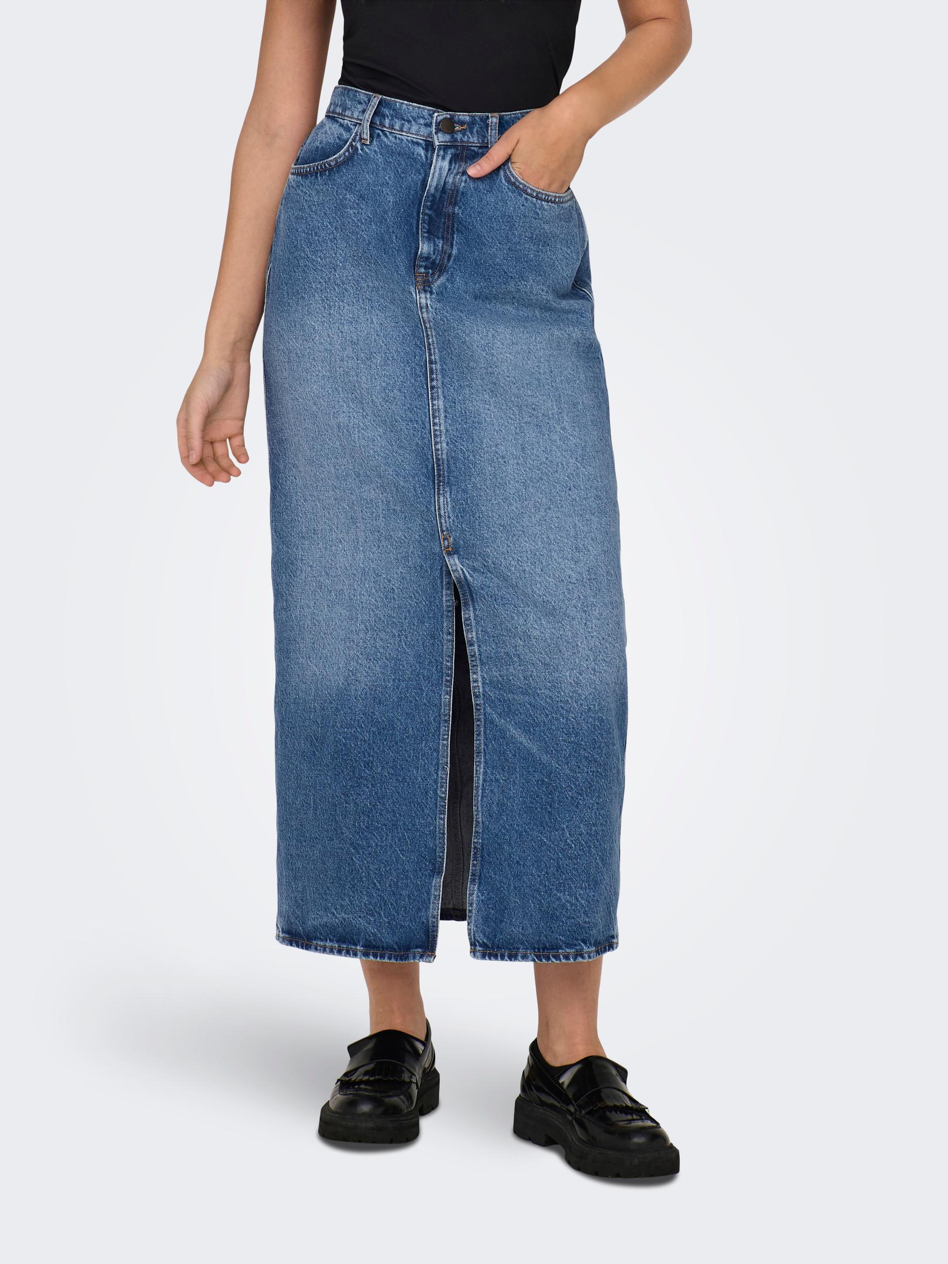 ONLY Jeansrock »ONLCILLA LONG SLIT SKIRT DNM NOOS« von Only