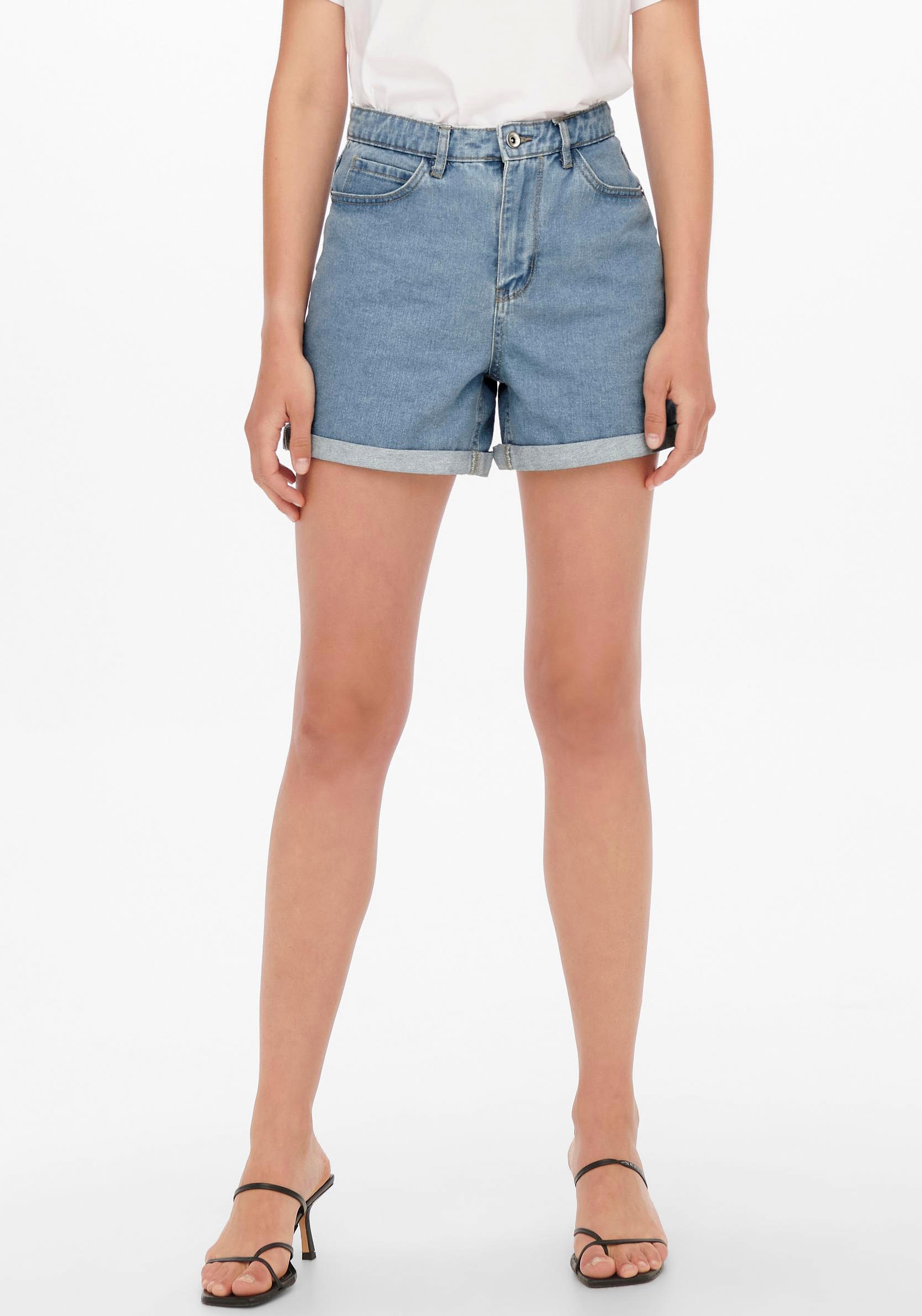 ONLY Jeansshorts »ONLVEGA HW MOM DNM SHORTS NOOS« von Only