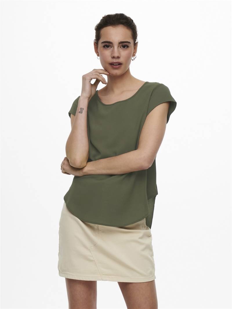 ONLY Kurzarmbluse »ONLVIC S/S SOLID TOP NOOS PTM« von Only