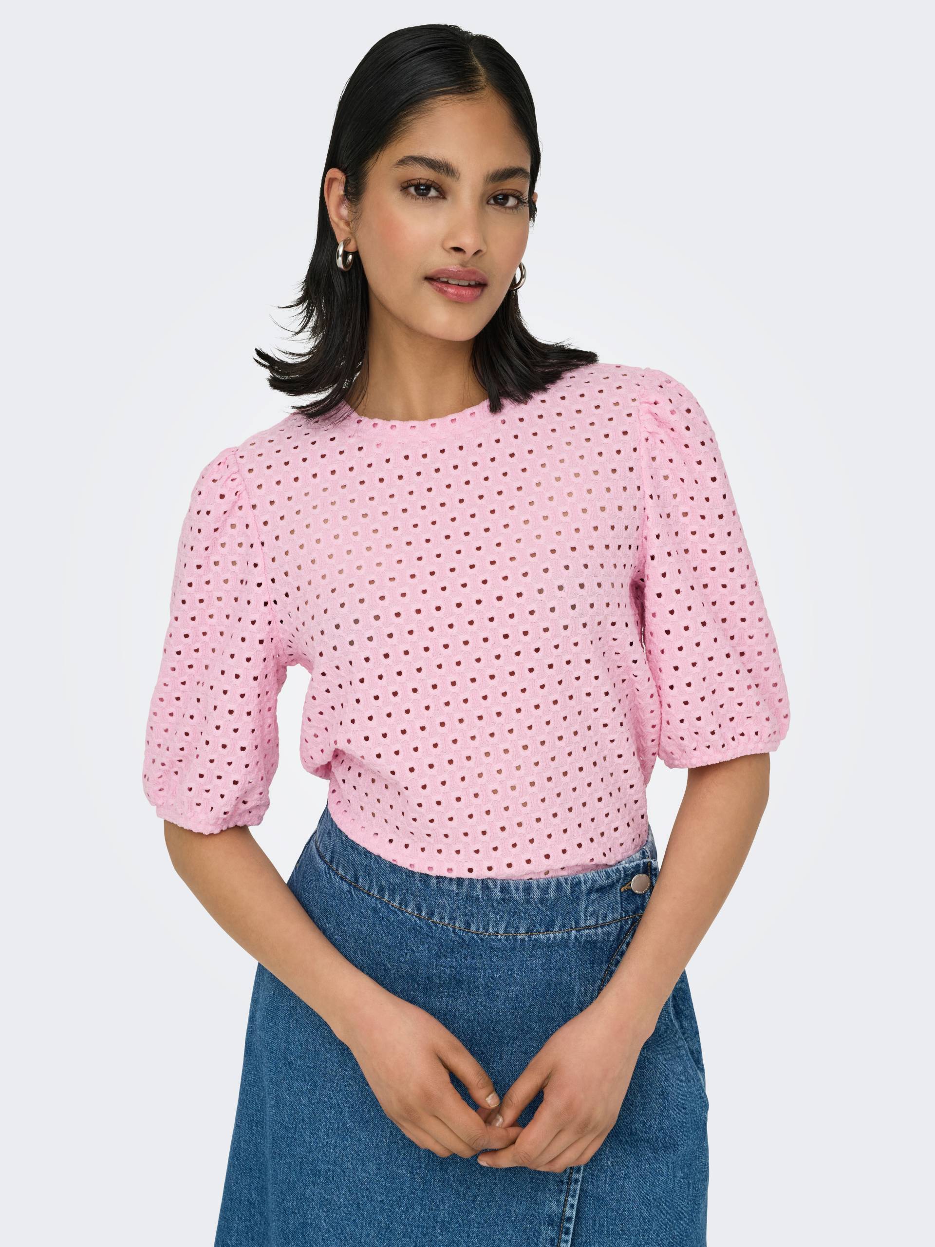 ONLY Kurzarmshirt »ONLELISA S/S O-NECK TOP BOX JRS« ONLY Kurzarmshirt »ONLELISA S/S O-NECK TOP BOX JRS« von Only