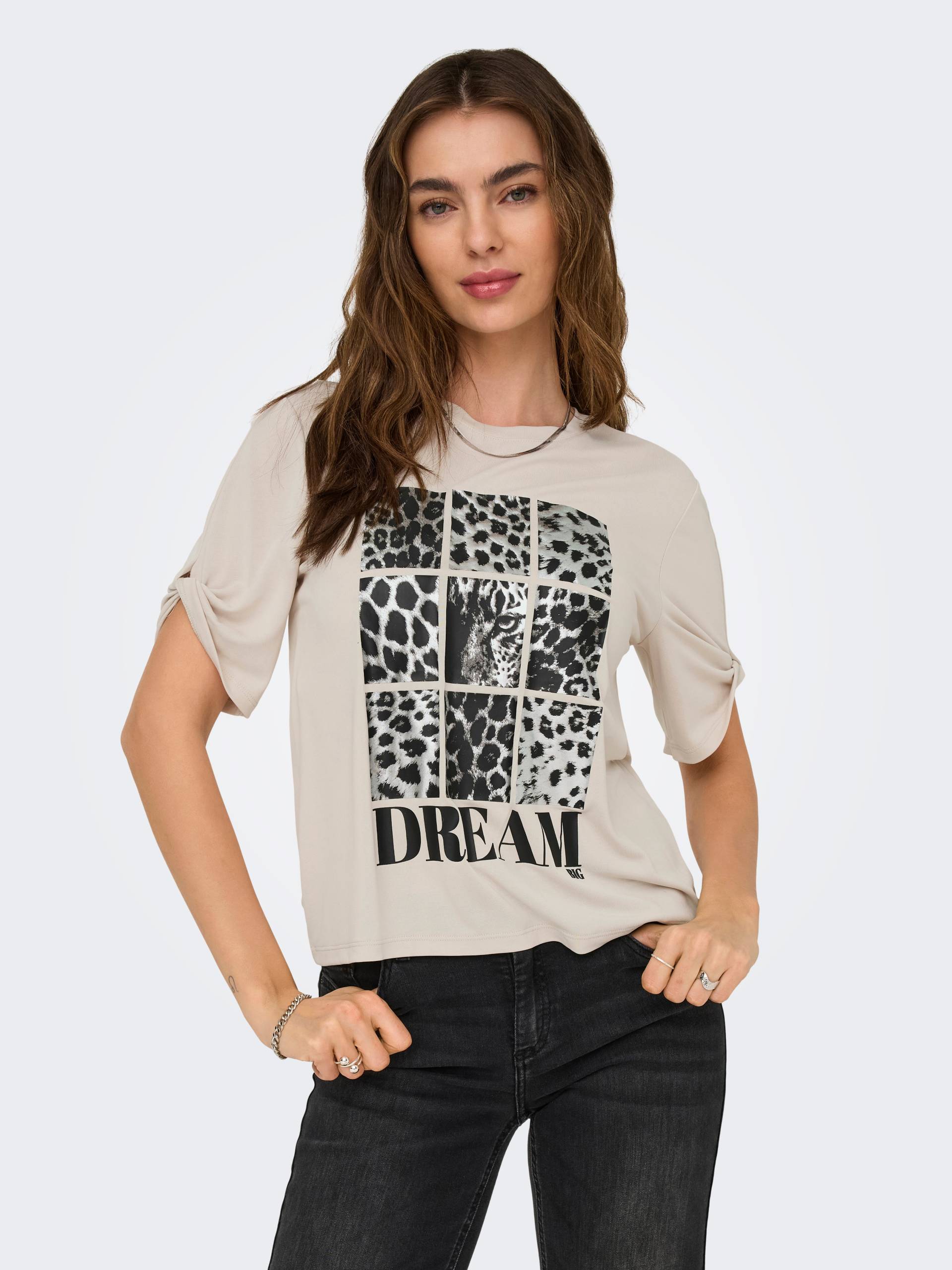 ONLY Kurzarmshirt »ONLFREE LIFE S/S CREATE TOP BOX JRS« von Only