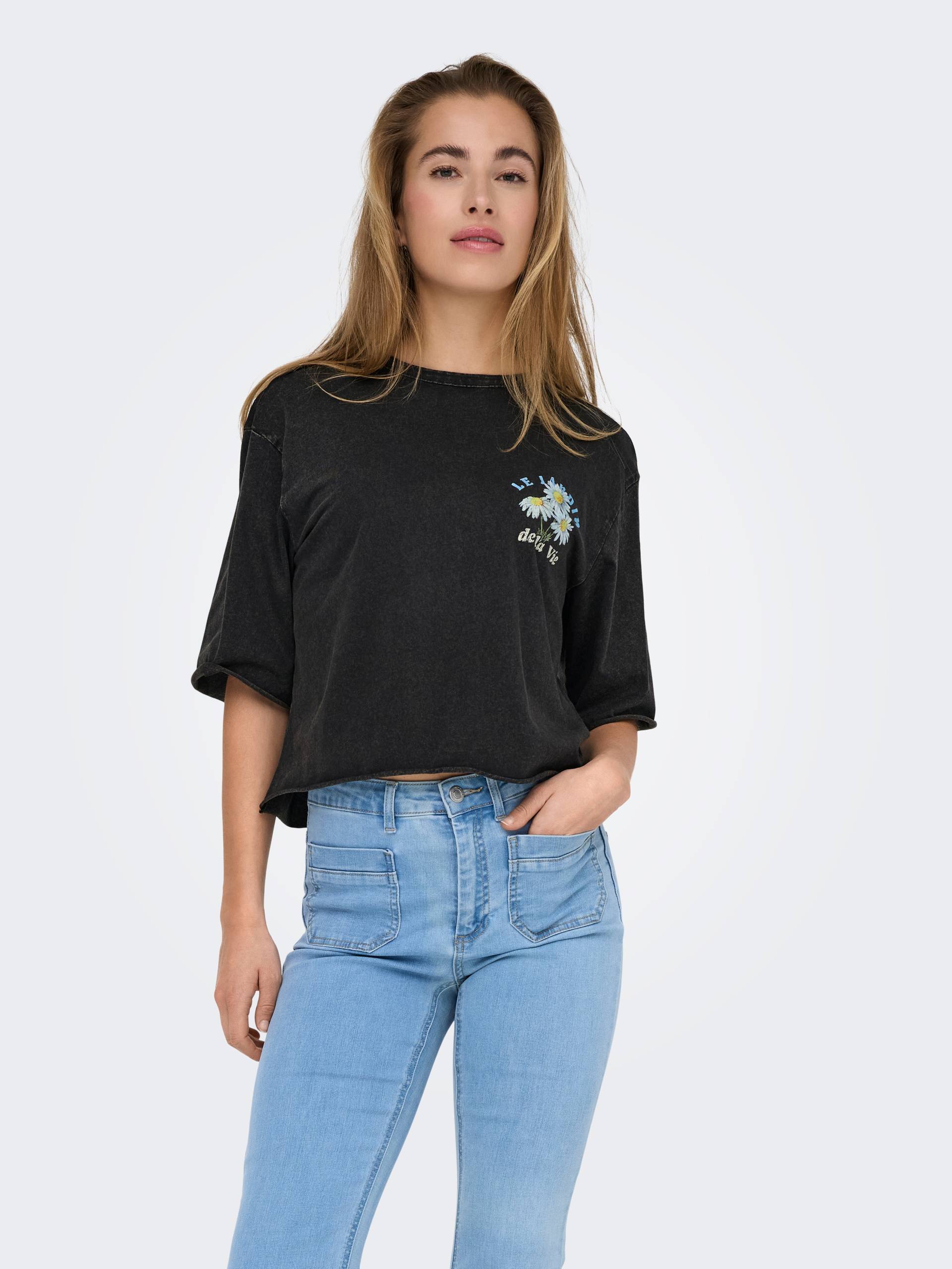 ONLY Kurzarmshirt »ONLLUCY LIFE S/S FLOWERS TOP BOX JRS« ONLY Kurzarmshirt »ONLLUCY LIFE S/S FLOWERS TOP BOX JRS« von Only