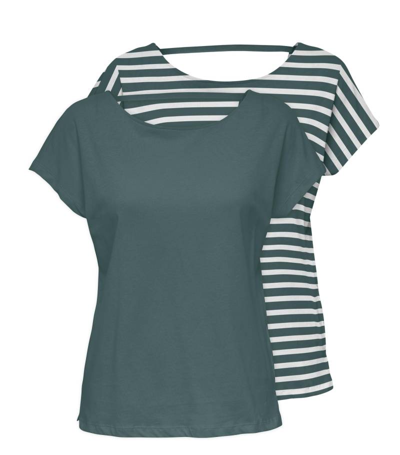 ONLY Kurzarmshirt »ONLMAY LIFE S/S OPEN BACK TOP BOX 2PACK«, (Packung, 2 tlg.) von Only