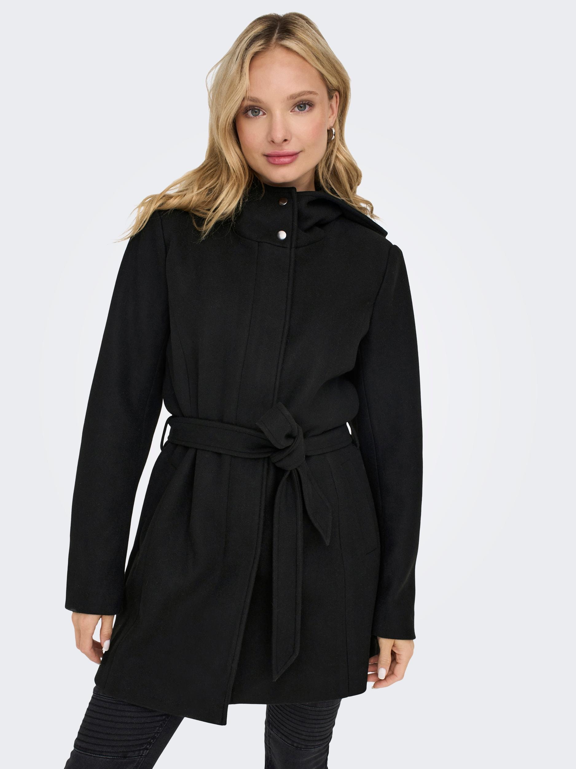 ONLY Kurzmantel »ONLEMMA HOODED BELT COAT OTW« von Only