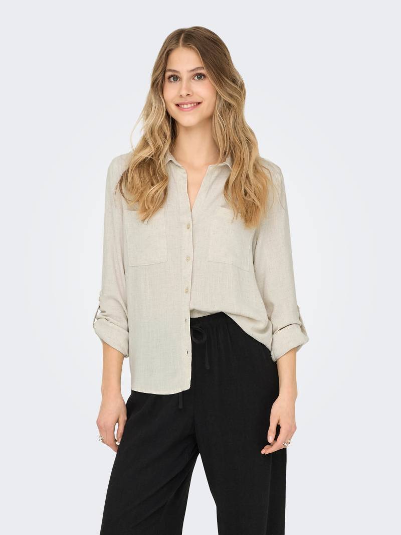 ONLY Langarmbluse »ONLYASMIN-SIESTA LS LINEN BL SHIRT PNT« von Only