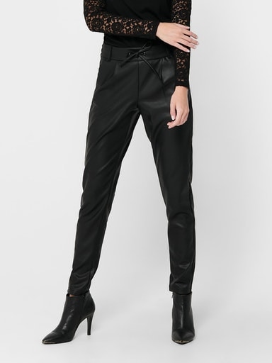 ONLY Lederimitathose »ONLPOPTRASH EASY COATED PANT PNT NOOS« von Only