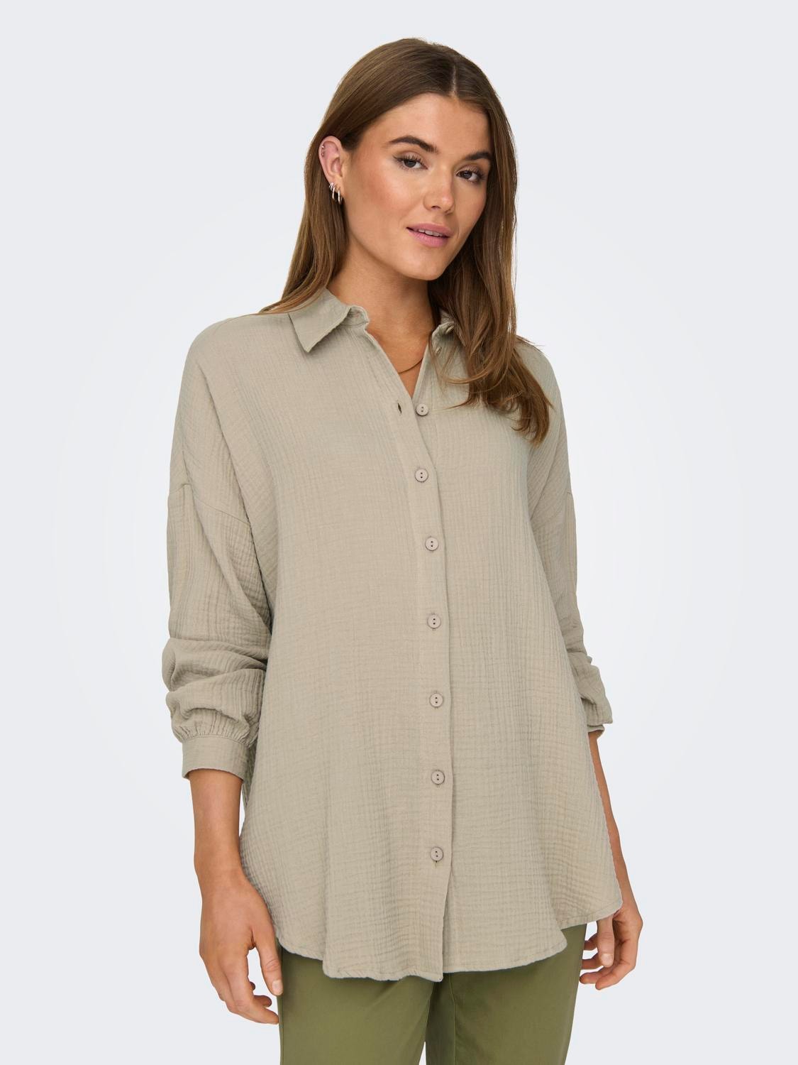 ONLY Longbluse »ONLTHYRA OVERSIZED SHIRT NOOS WVN« von Only