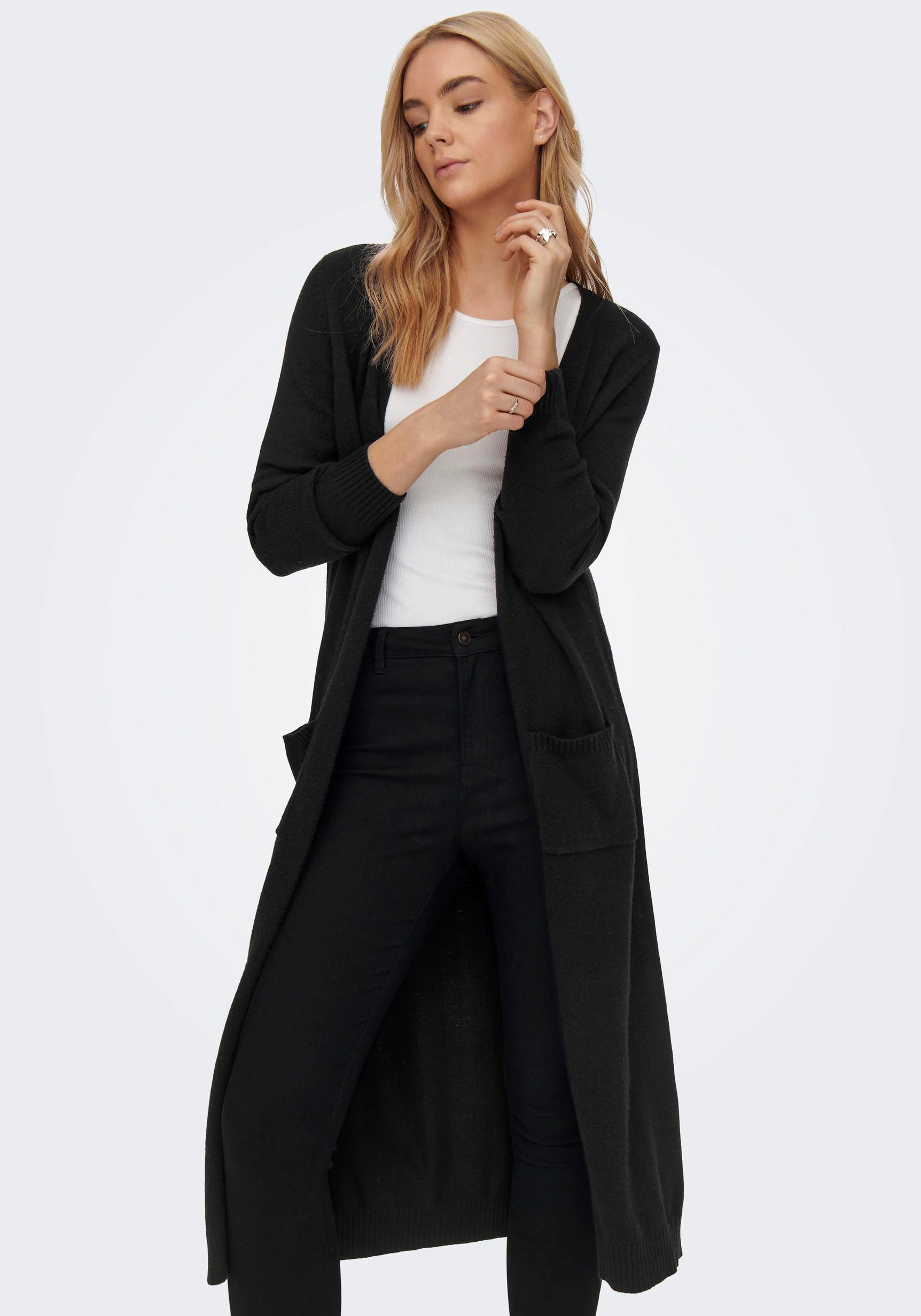 ONLY Longstrickjacke »ONLLESLY L/S LONG CARDIGAN« ONLY Longstrickjacke »ONLLESLY L/S LONG CARDIGAN« von Only