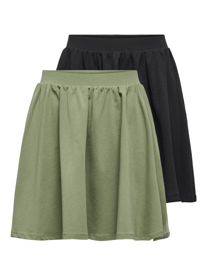 ONLY Minirock »ONLLIVE LOVE SKATER SKIRT 2 PACK CS JRS«, (Packung, 2 tlg., 2er-Pack) von Only