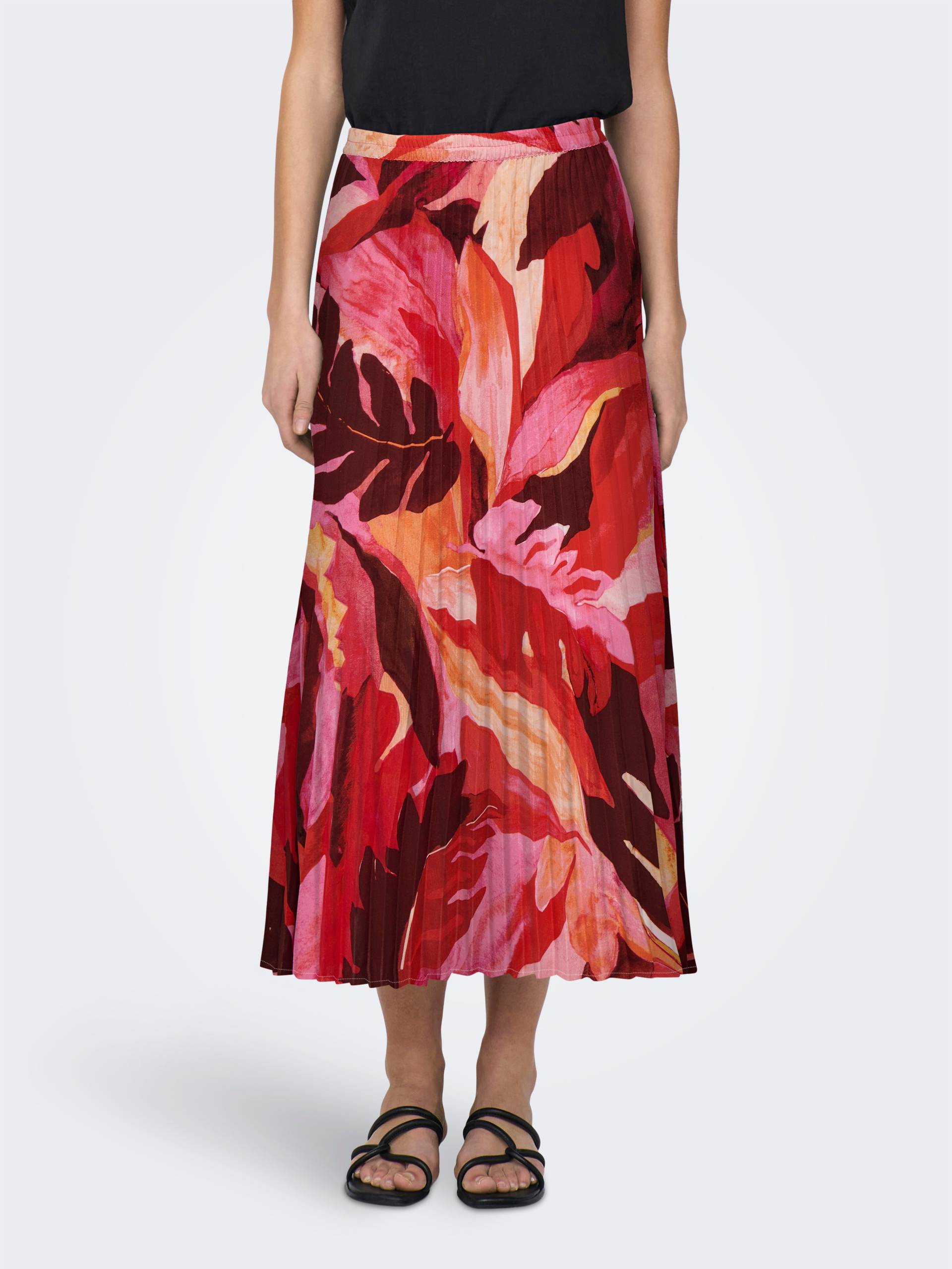 ONLY Plisseerock »ONLALMA LIFE POLY PLISSE SKIRT AOP« von Only