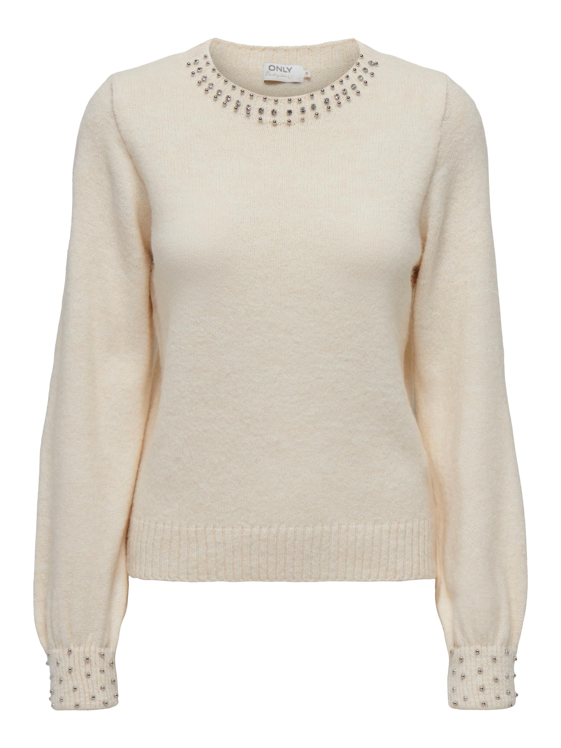 ONLY Rundhalspullover »ONLALESSIA LS BLING O-NECK KNT« von Only