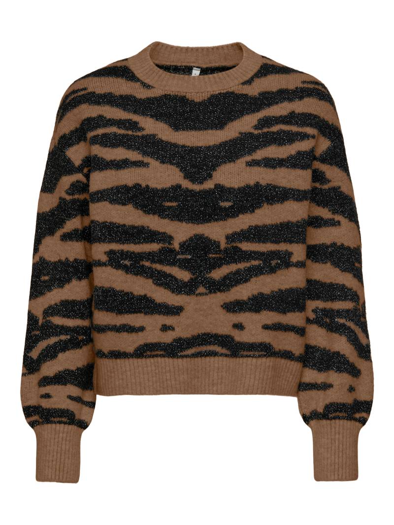 ONLY Rundhalspullover »ONLAMBER LS JQ O-NECK GLITTER KNT« von Only