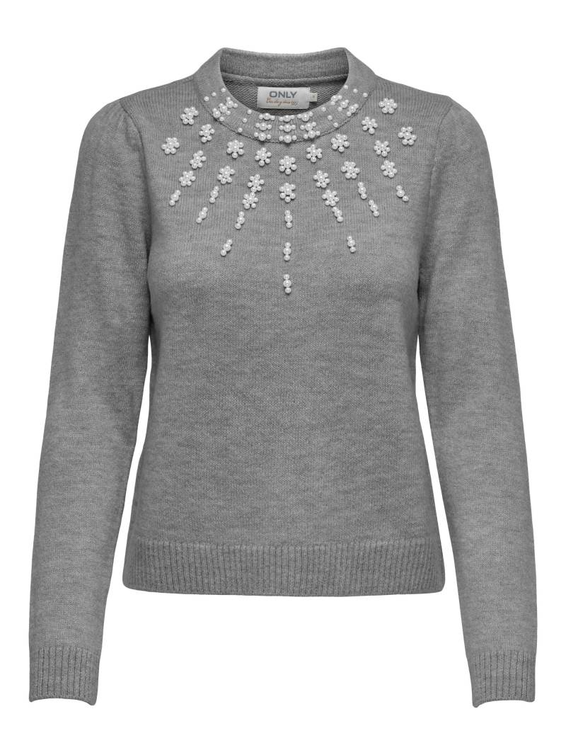 ONLY Rundhalspullover »ONLBRIANNA LS PEARL O-NECK KNT« von Only