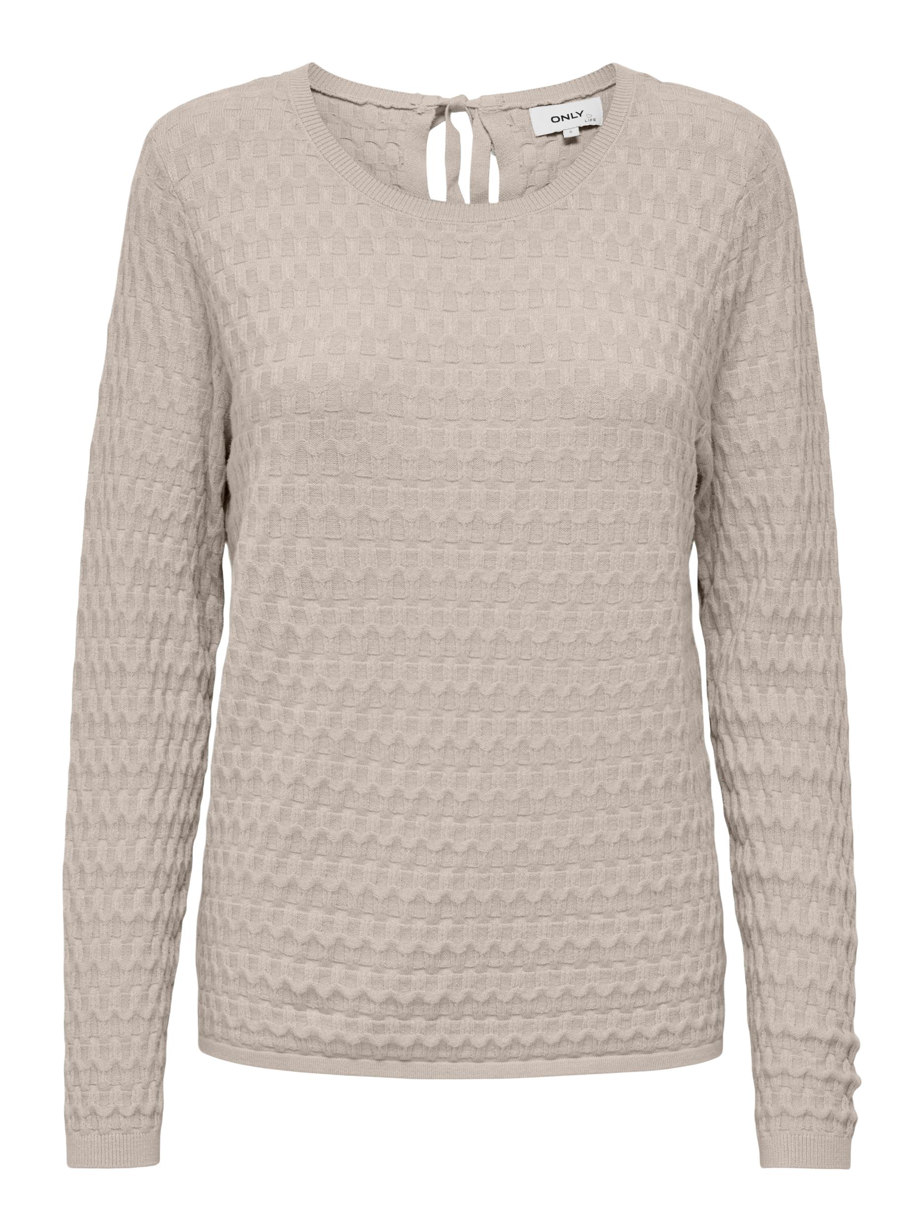 ONLY Rundhalspullover »ONLFAYE LIFE LS STRUC BOATNECK CC KNT« von Only