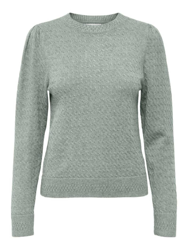 ONLY Rundhalspullover »ONLKATIA LS PUFF O-NECK CC KNT«, mit Strukturstrick von Only