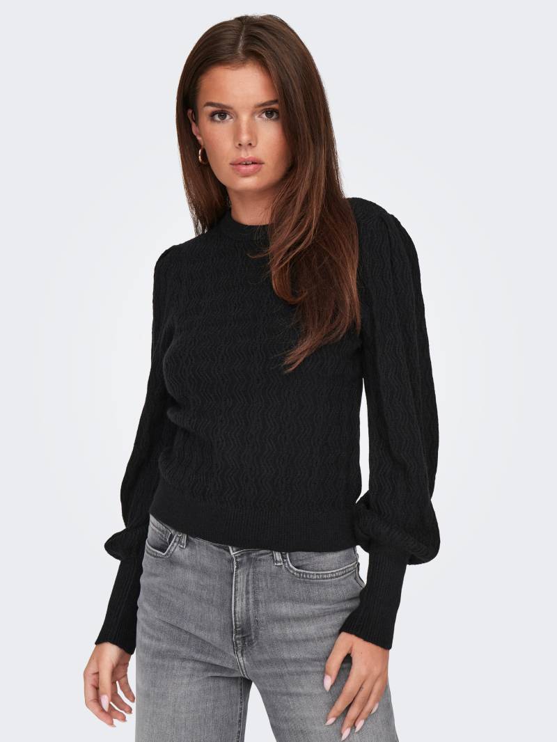 ONLY Rundhalspullover »ONLKATIA LS STRUC PUFF ONECK CC KNT« von Only