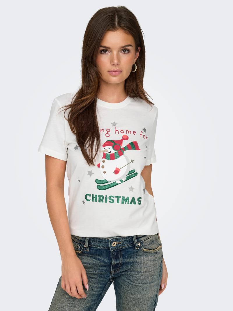 ONLY Rundhalsshirt »ONLXMAS YRSA CHRISTMAS REG S/S TOP JRS«, für Weihnachten von Only