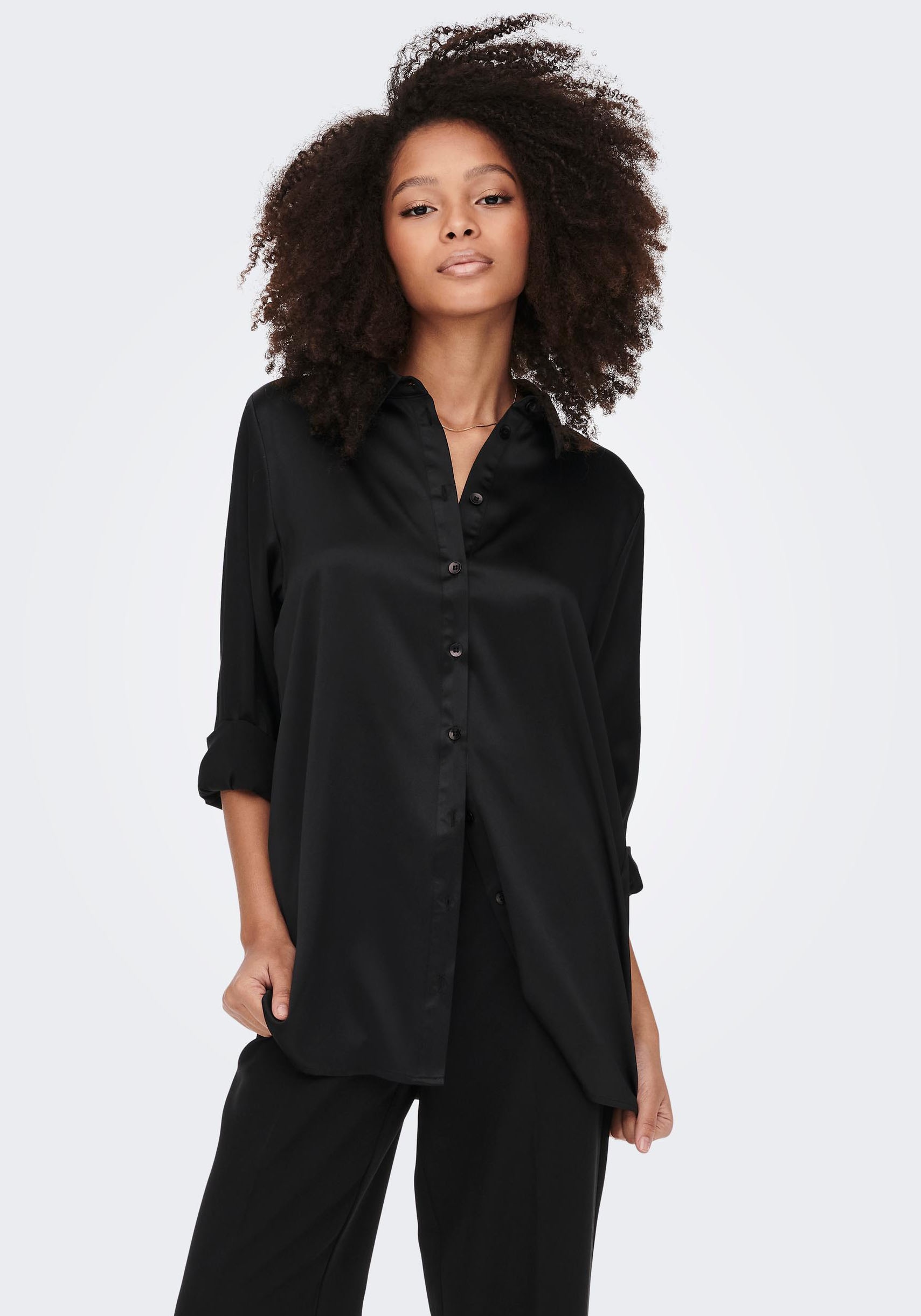 ONLY Satinbluse »ONLVICTORIA LS LOOSE SATIN SHIRT NOOSWVN« von Only