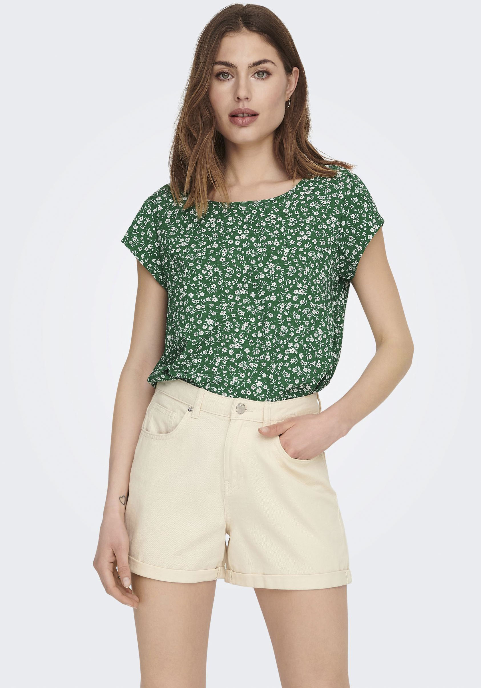 ONLY Shirtbluse »ONLVIC S/S AOP TOP NOOS PTM« von Only