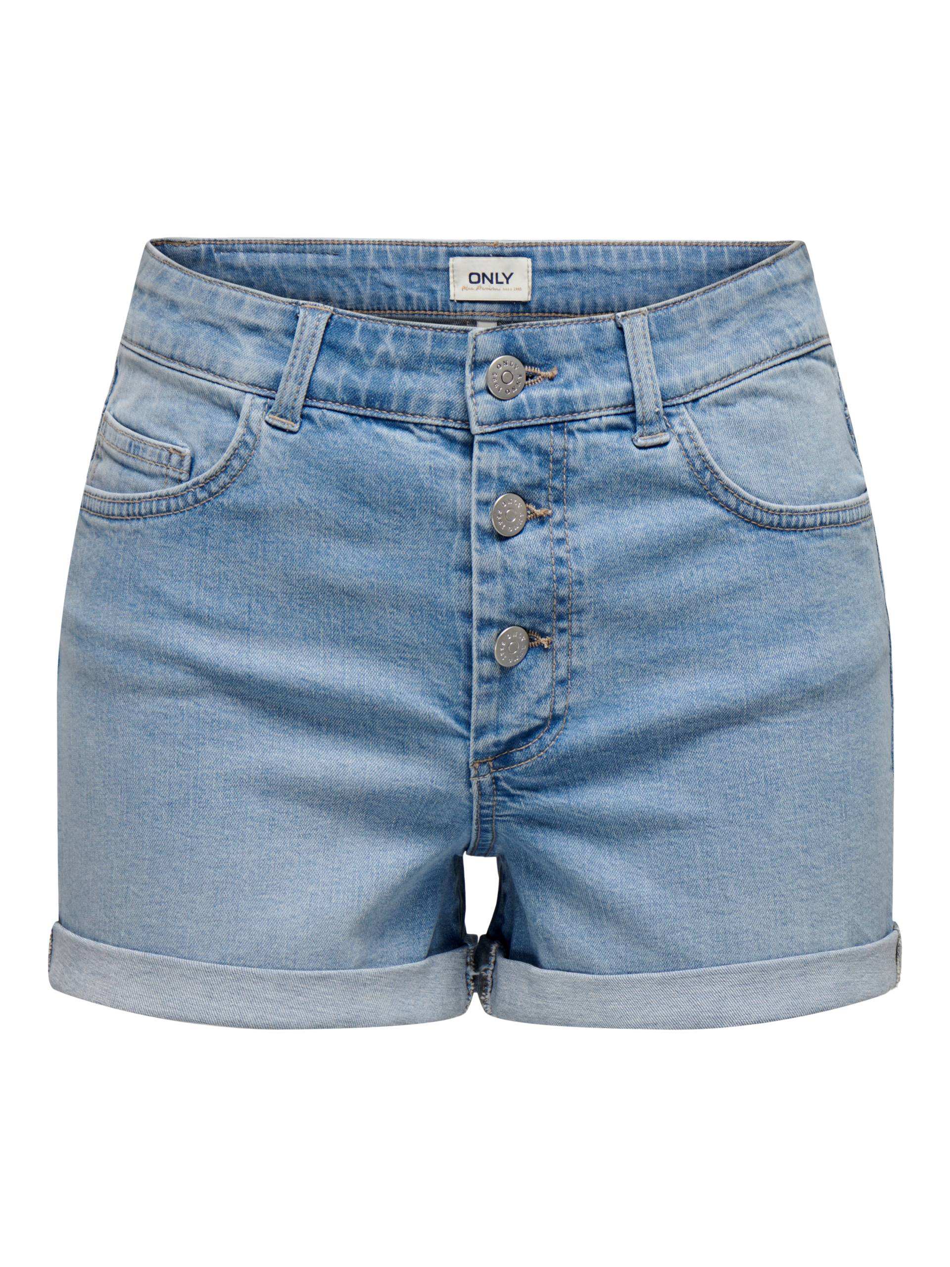 ONLY Shorts »ONLHUSH HW BUTTON FOLD UP SHORTS DNM PIM« von Only