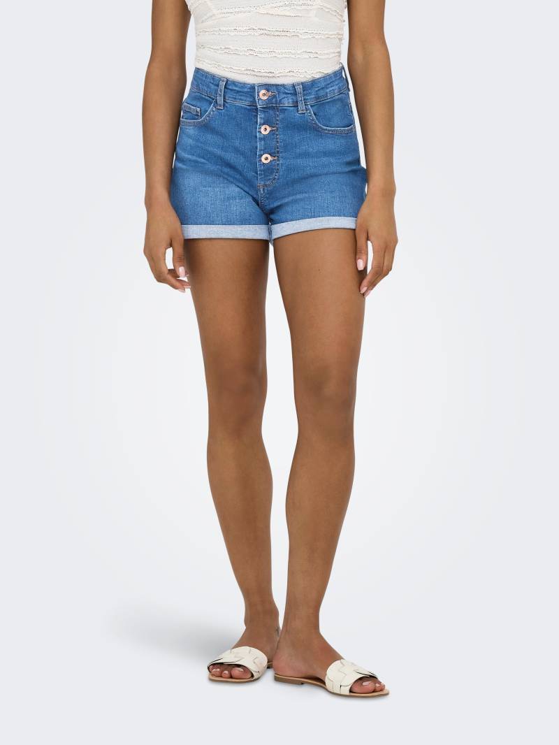 ONLY Shorts »ONLHUSH HW BUTTON FOLD UP SHORTS DNM PIM« von Only