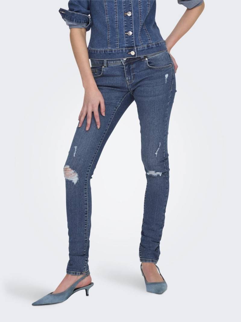 ONLY Skinny-fit-Jeans »ONLANEMONE MID SK VIS BUT DES DNM PIM« von Only