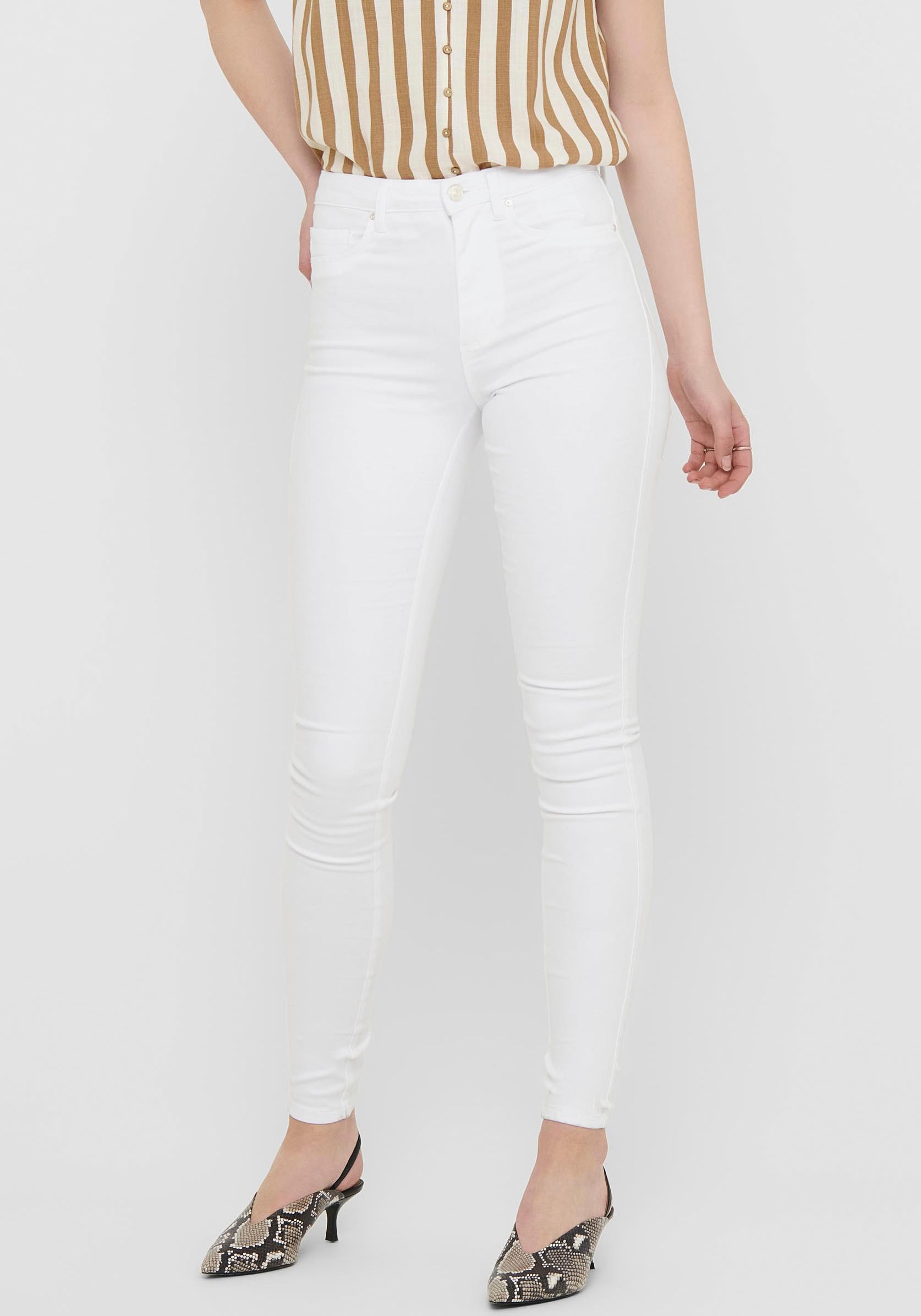 ONLY Skinny-fit-Jeans »ONLROYAL HW SK JEANS DNM WHITE NOOS« von Only