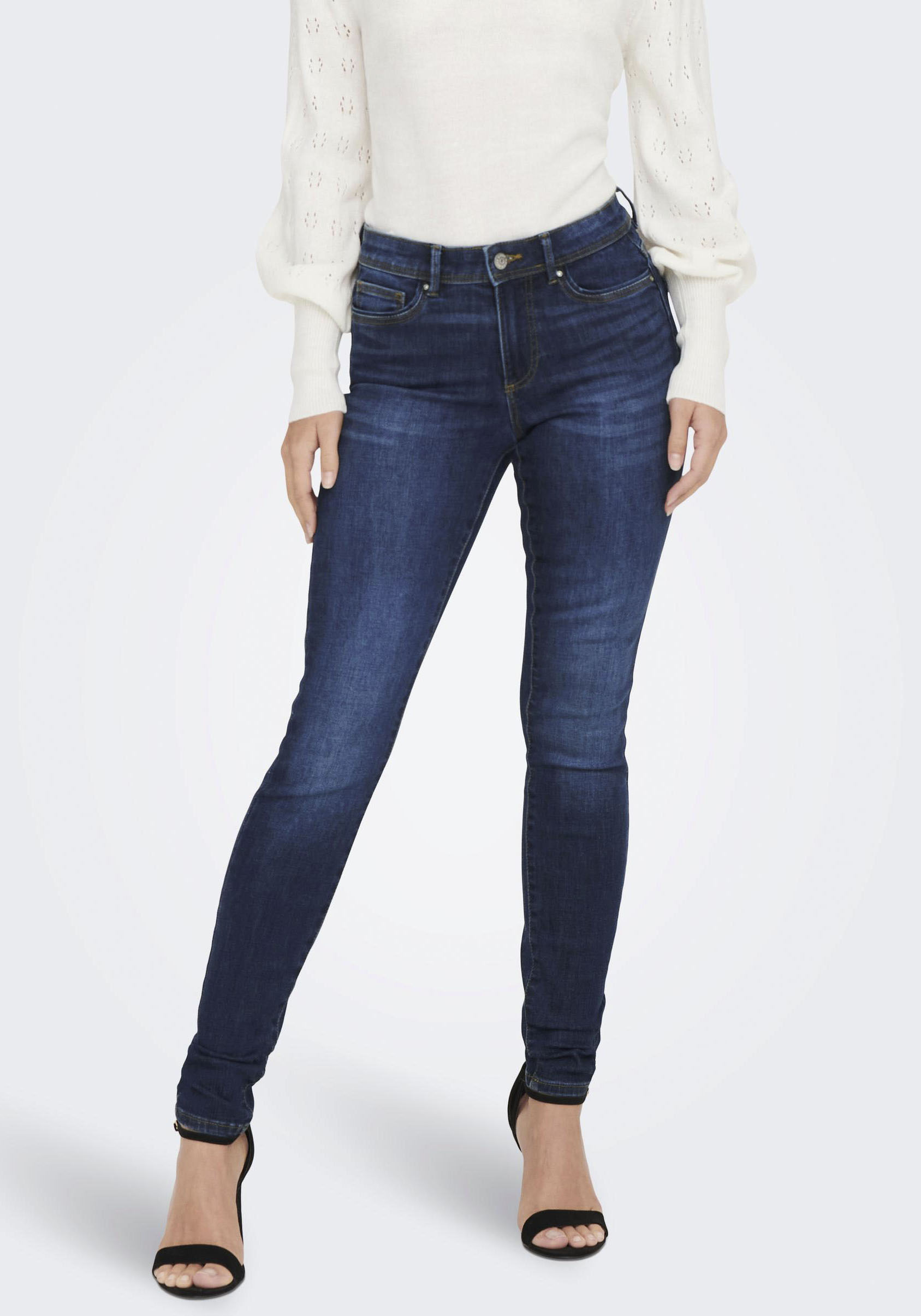 ONLY Skinny-fit-Jeans »ONLWAUW MID SK DNM BJ581 NOOS« von Only