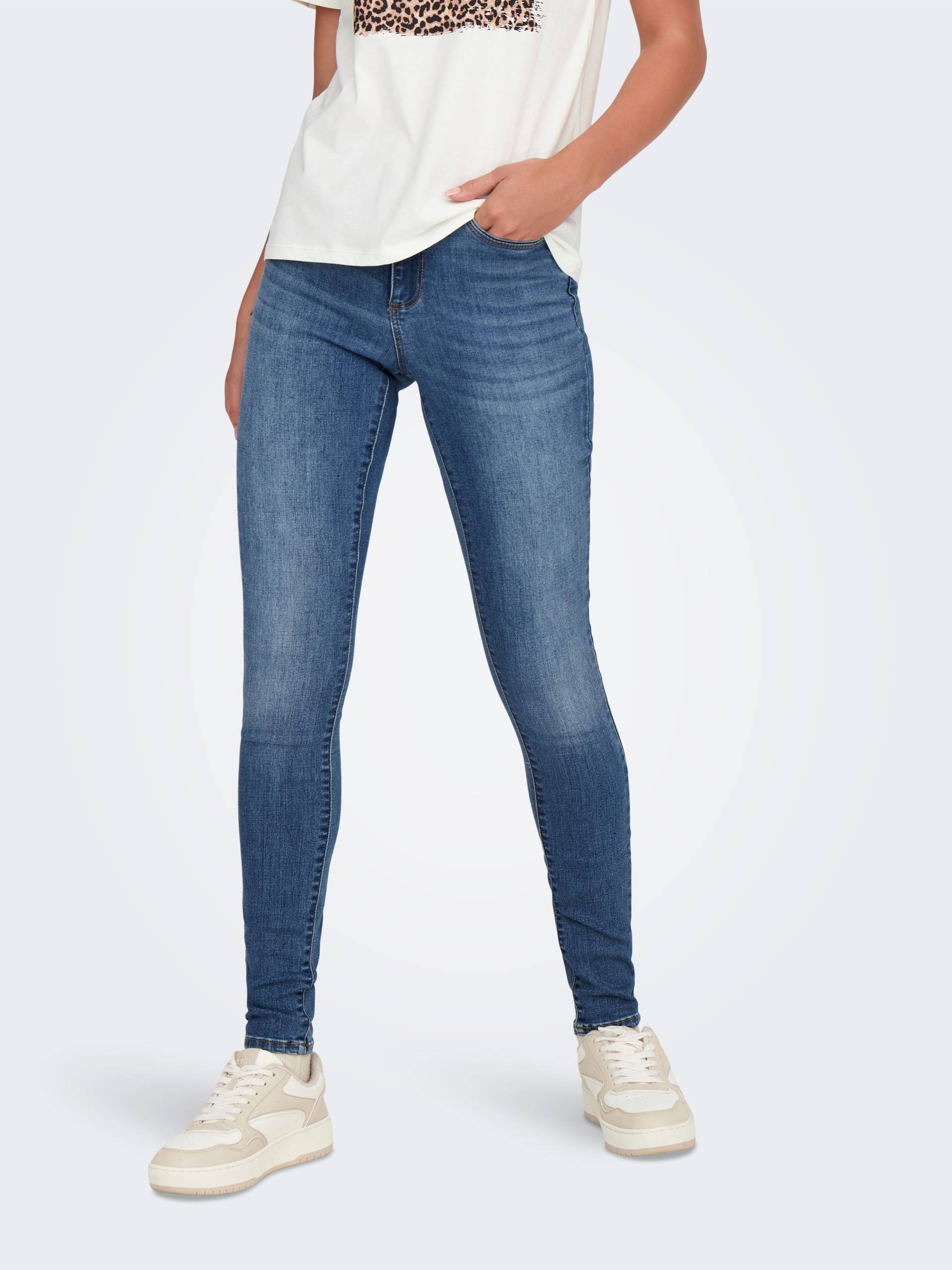 ONLY Skinny-fit-Jeans »ONLWAUW MID SKINNY DNM BJ370 NOOS« von Only