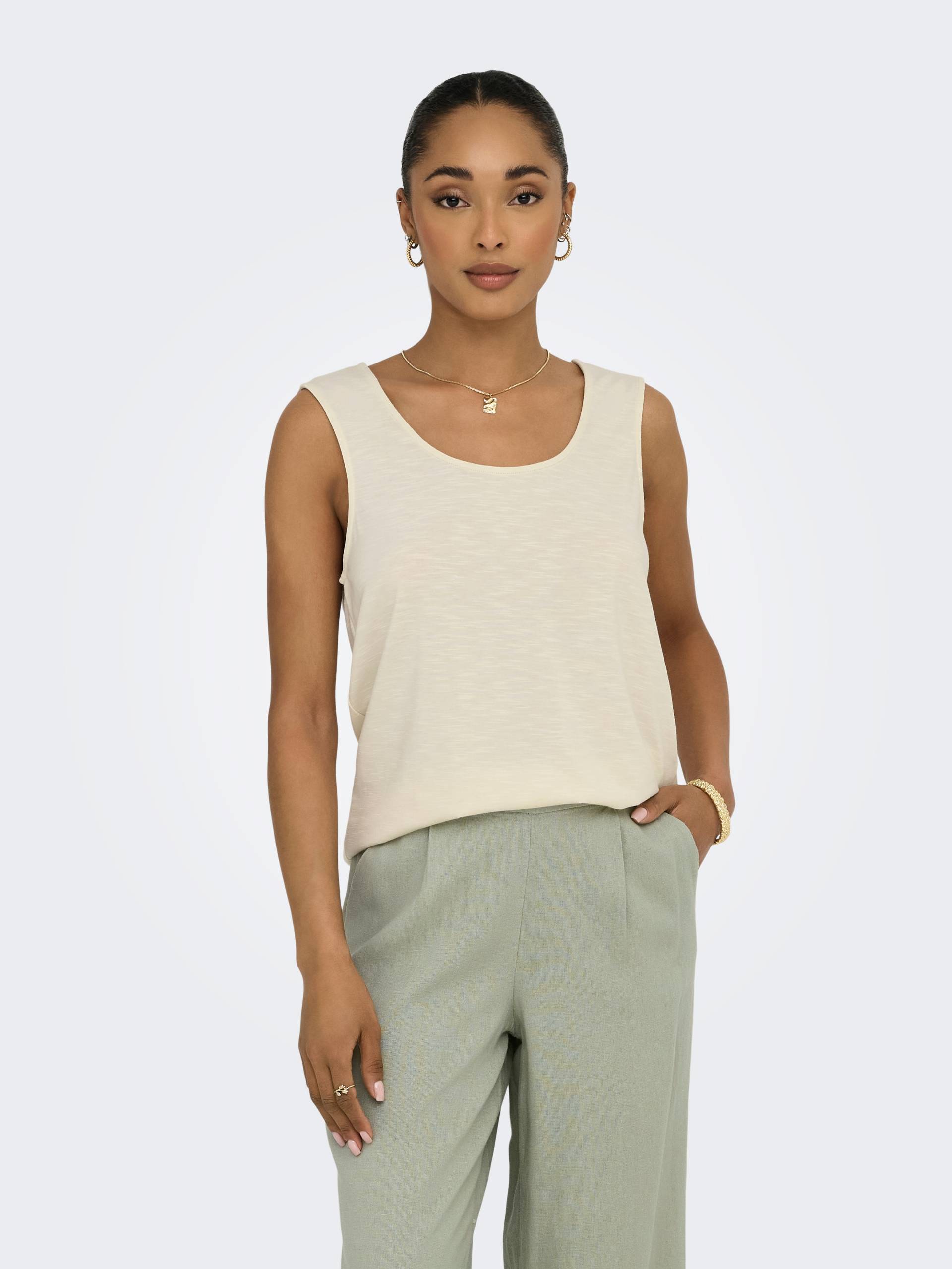 ONLY Spitzentop »ONLFREDA S/L U-NECK MIX TOP BOX JRS« ONLY Spitzentop »ONLFREDA S/L U-NECK MIX TOP BOX JRS« von Only